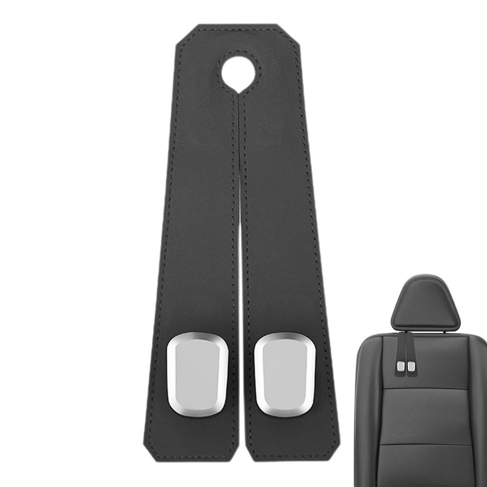 

Автомобильный крючок для подголовника, вешалка для кошелька для автомобиля, регулируемая спинка сиденья автомобиля, двойной крючок, многофункциональный, экономит место, держатель для хранения вещей в автомобиле, крючок чёрный