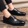 Fashion Men's Oxford Pointeds Business Dress Brogue Designer Carved Shoes For Men Loafers Outdoor Flat Male Wedding Shoes 38~46