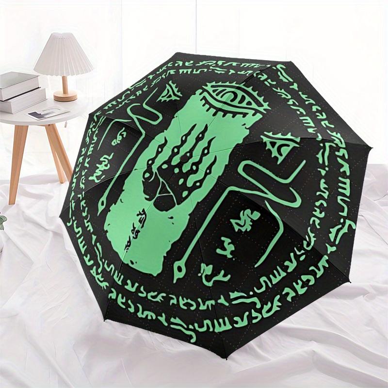 Legend of Zelda Automatic Folding Umbrella with Sturdy Iron Frame, Portable Compact Travel Umbrella All-Season Use Parties015
