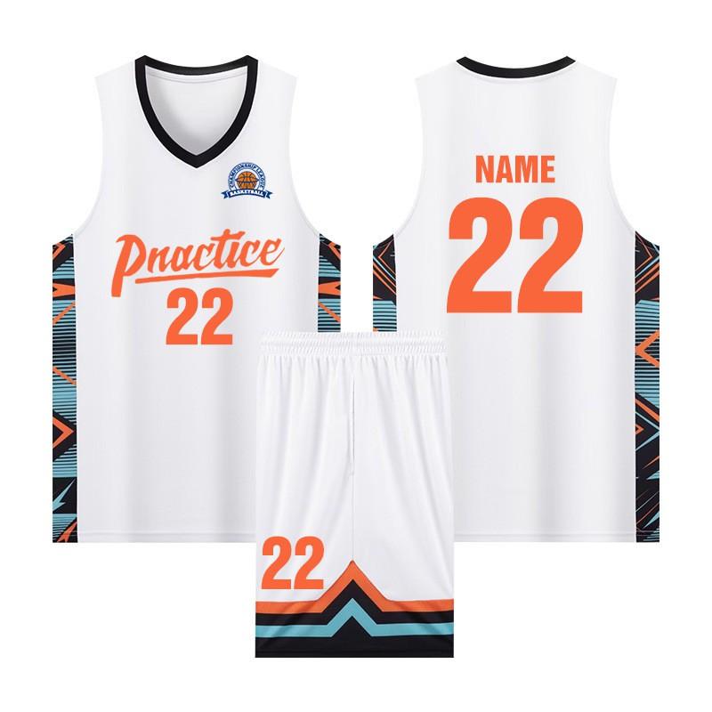 Basketball Jersey Set Men Women Teens Kids Team Training Match Custom Print Sportswear
