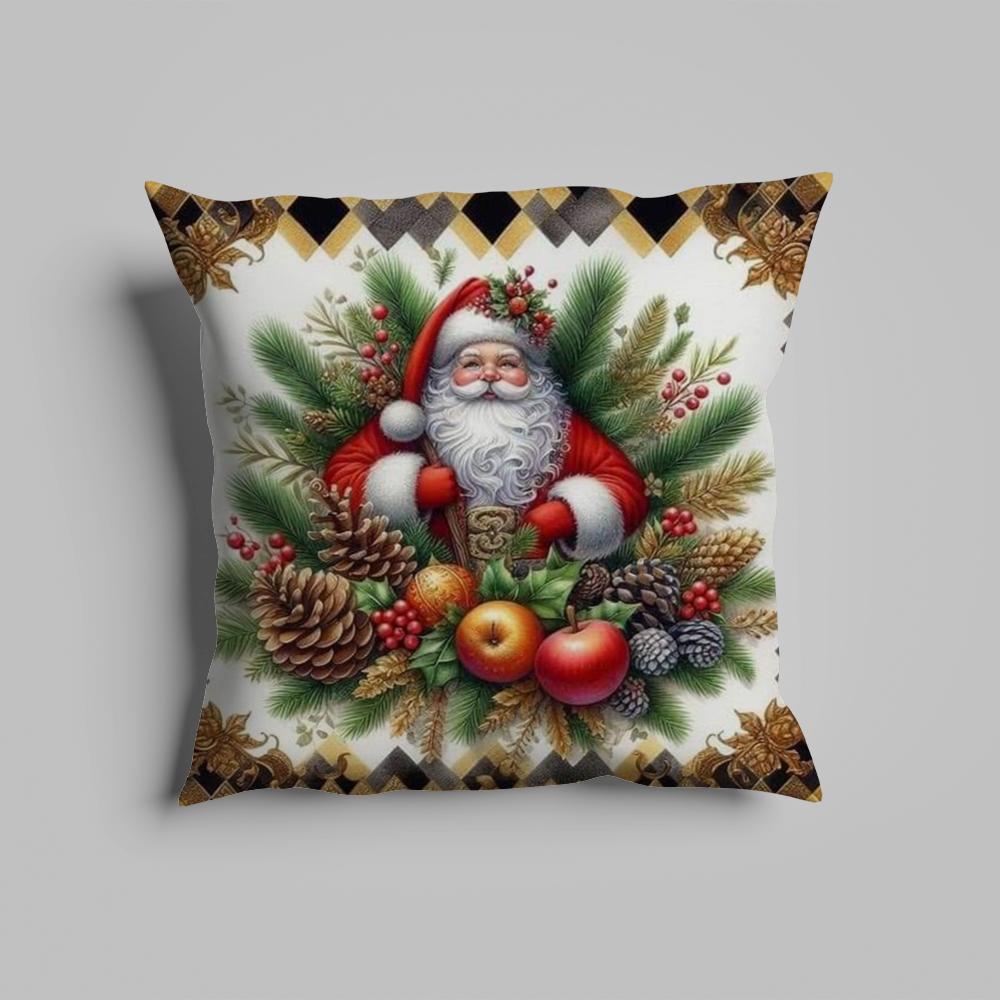 Pillow Case Luxurious Home Office, Sofa Decorative Multi Sized Car Seat Cushions, Pillowcases Santa Claus Christmas Retro