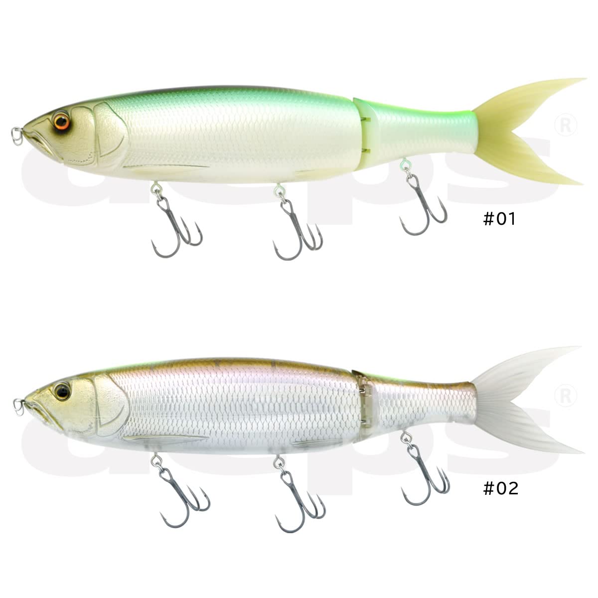 

deps Depth Bass Lure GIRAGIRAKOUGEKI #02 Half Mirror Smelt