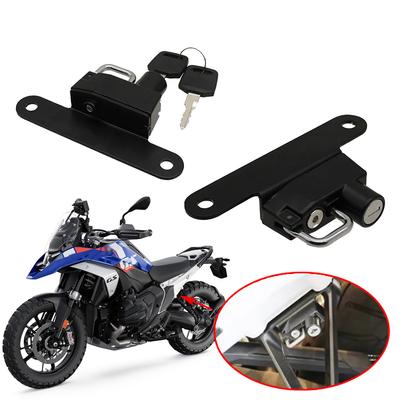 Passend für BMW R1300GS R 1300 GS GS1300 2023 2024 2025 Motorradzubehör Helm-Schloss-Halterung Haken Seite Diebstahlschutz Sicherheitsschloss