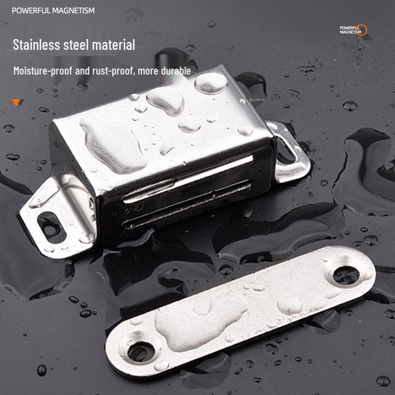 Modern Stainless Steel Magnetic Door Catch - Ball Latch Closure for Cabinet Accessories