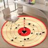 1PC Target Practice Love Office Round Area Rug, Mat Suitable For Office, Under Office Chairs Bedroom Living Room Home Decor, Room Deco