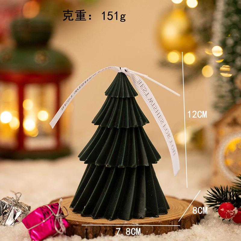 Unique Handmade Christmas Tree Scented Candles - Fragrance Therapy for Home Decoration and Gift Creativity Fun Convenient