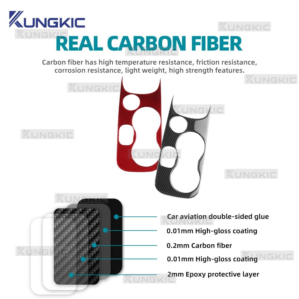 For Fiat 500X 2014 2015 2016 2017 2018 2019 2020 2021 2022 2023 2024 2025 2026Real Soft Carbon Fiber Sticker Car Interior