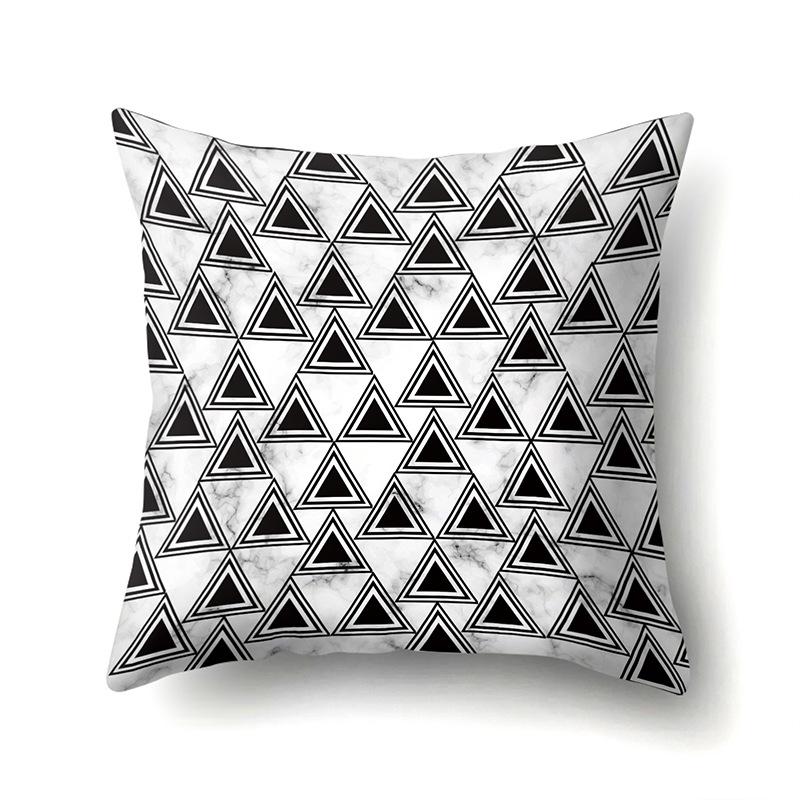 Ins Creative NATO Style Geometric Polyester Pillow Case Car Decoration Home Printed Waist Cushion Pillow Case Pillow Case