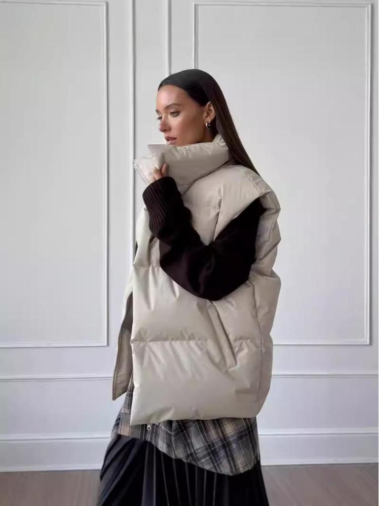 Chaleco Abrigo de Algodón Otoño/Invierno Europeo y Americano - Cómodo, Corte Holgado Estilo Deportivo y Casual