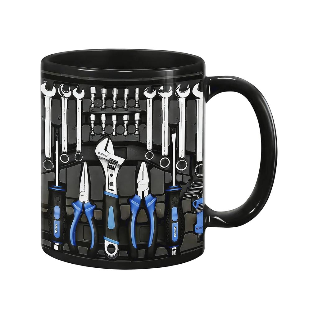 Kubek Skrzynka Narzędziowa Mechanika, 11oz Ceramiczny Kubek do Kawy Skrzynka Narzędziowa dla Mechanika na Urodziny Święto Dziękczynienia Rocznicę, Kubek do Herbaty Skrzynka Narzędziowa Zabawny Prezent dla Męża