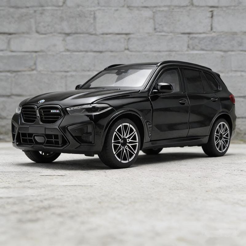 1:24 BMW X5M X5 SUV Alloy Luxy Car Model Diecast Metal Off-road Vehicles Car Model Simulation Sound and Light Childrens Toy Gift