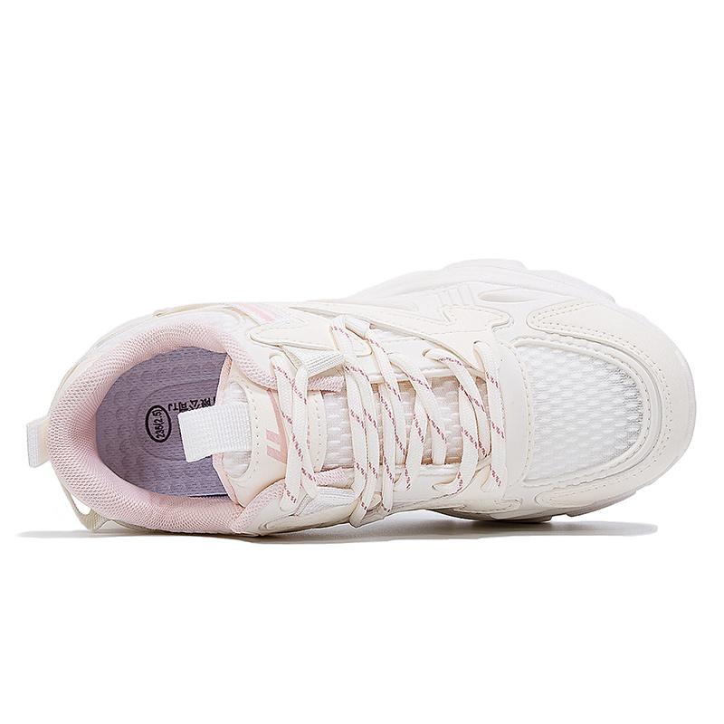 Warrior Classic Sports Korean Style Versatile Comfortable Non-Slip Wear-Resistant Lightweight Low-Top Dad Shoes Women Sneaker Light-Pink WXYS-4665M03