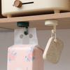 1/4 PCS Rotating Hooks Strong Adhesive Sticking Wall Kitchen Cute Hook Seamless No Punch Sticky Hook Key Holder Bathroom Organizer Rack