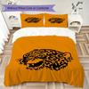 Hull City FC Pattern Bedding uilt Set uilt Cover Pillowcase Home Decoration Birthday Gift (1 * duvet cover + 2 * pillowcase without core)
