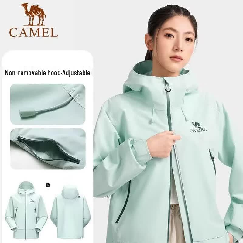 Camel Colorful Shell Waterproof Single-Layer Windbreaker Jacket