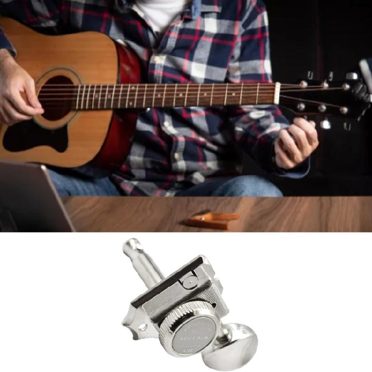 Guitar Machine Head Knobs Tuning Key Alloy Locking Guitar String Tuning Peg for Acoustic or Electric Guitar Part