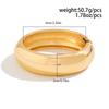 XU-31 European American Charm Thick Chunky Gold Bracelets Women Pulseras Y Brazalete Acero Inoxidable Irregular Alloy Bracelet