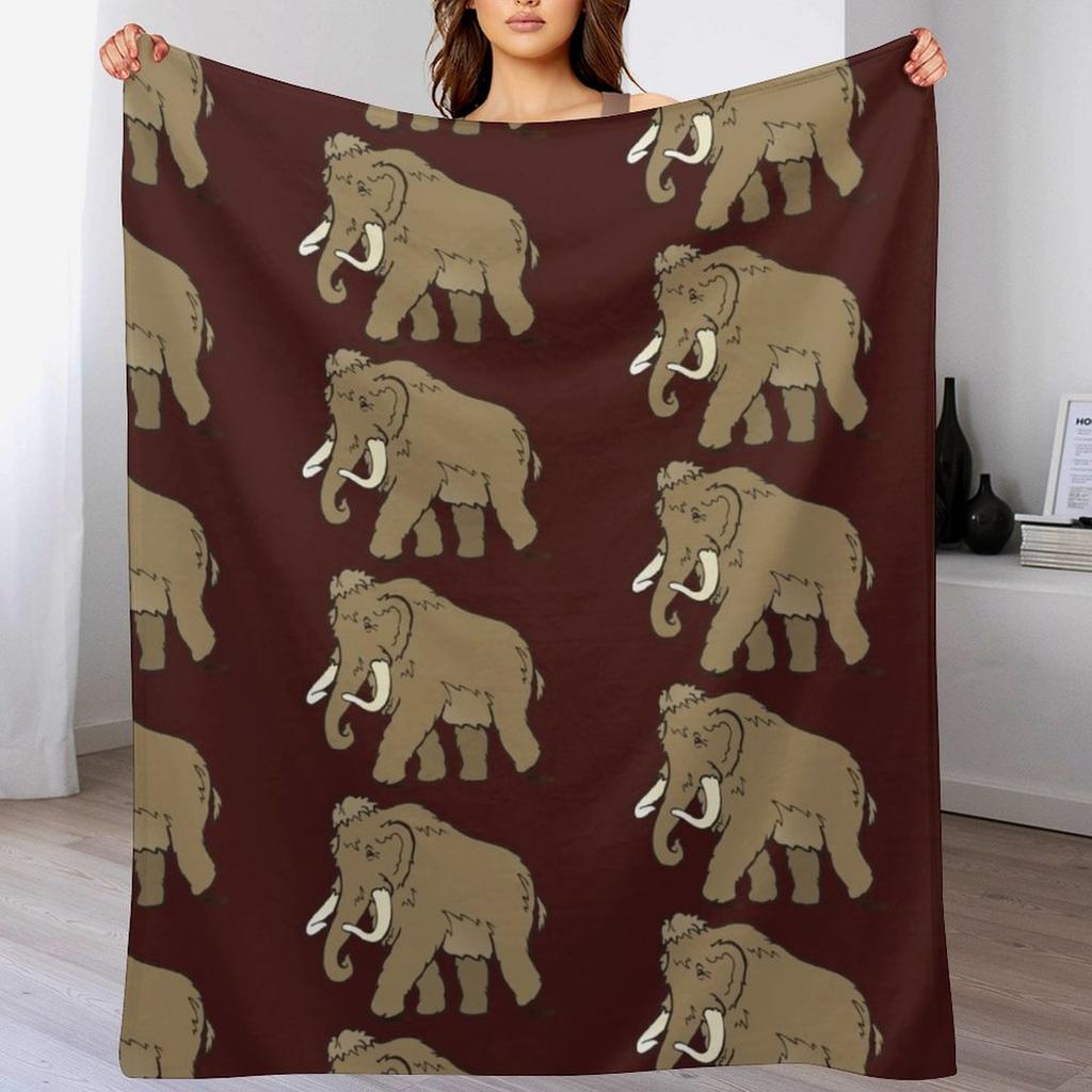 WOOLEY MAMMOTH Throw Blanket Year Round Soft Comfortable Blanket for Home