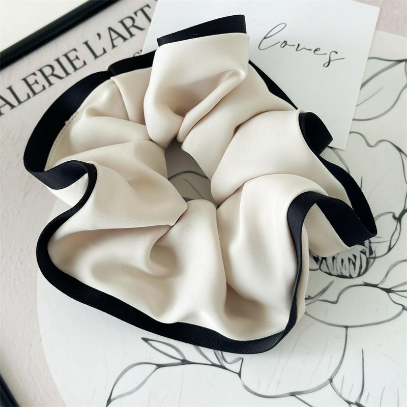 13cm Clouds Style Black White Scrunchies for Women Elastic Hair Bands Ponytail Holders Tie Rubber Bands Women Hair Ring