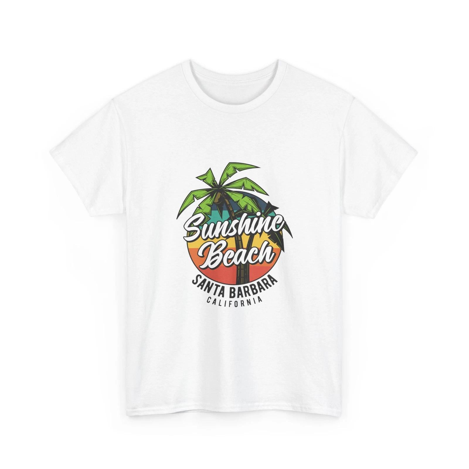 

Футболка Sunshine Beach Санта-Барбара | Футболка с пальмой на закате, Тропическая рубашка S