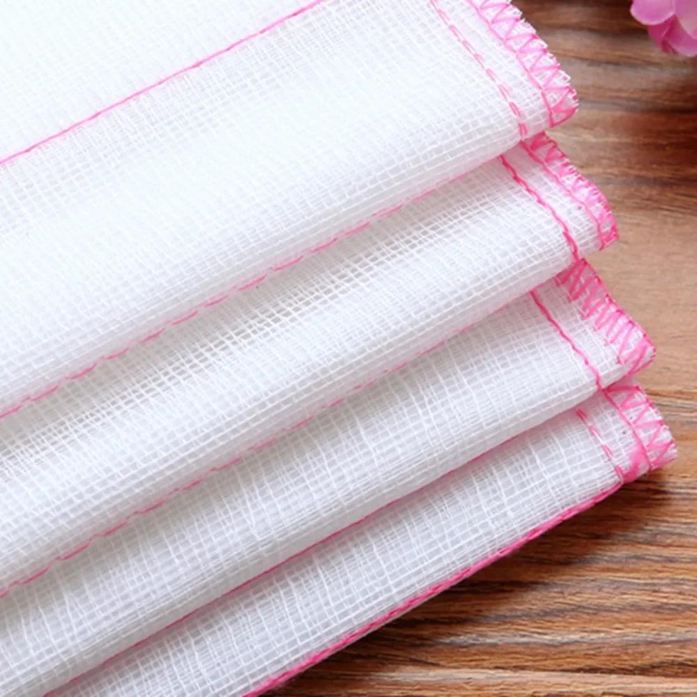 New Household Cleaning Cloth Kitchen Non Greasy Dishwashing Cloth Thickened 5-layer 28 * 28cm Cotton Yarn Brush Bowl