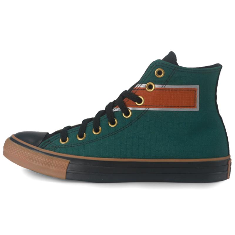

Converse Chuck Taylor All Star Comfortable and Versatile High Top Canvas Shoes Unisex Military Green Black 36