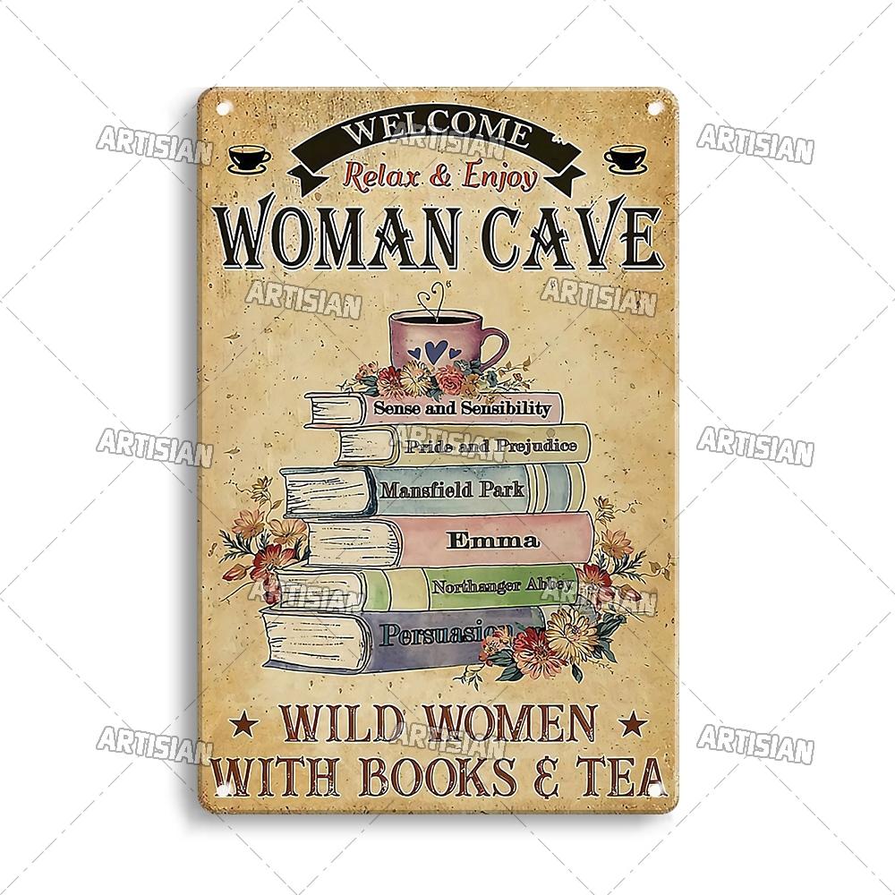 Artisian Girl Loves Books Metal Sign Reading Tin Poster Read Book Decorative Plate Wall Decor Garage Bar Pub Club Hotel Kitchen