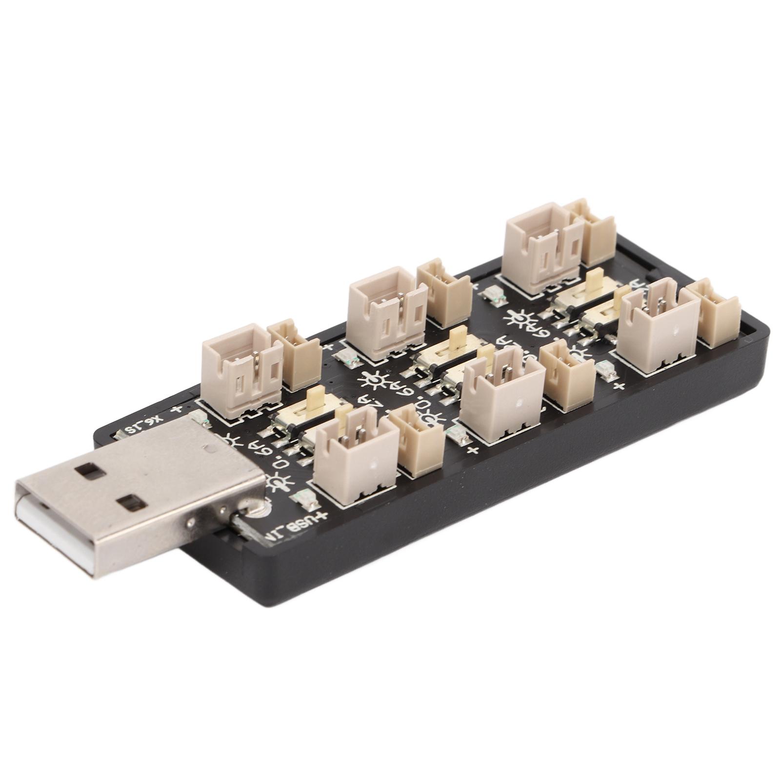 

LiPo Battery USB 6 Independent Outputs 3.7V4.35V Smart Charging Tool for RC Model Toy