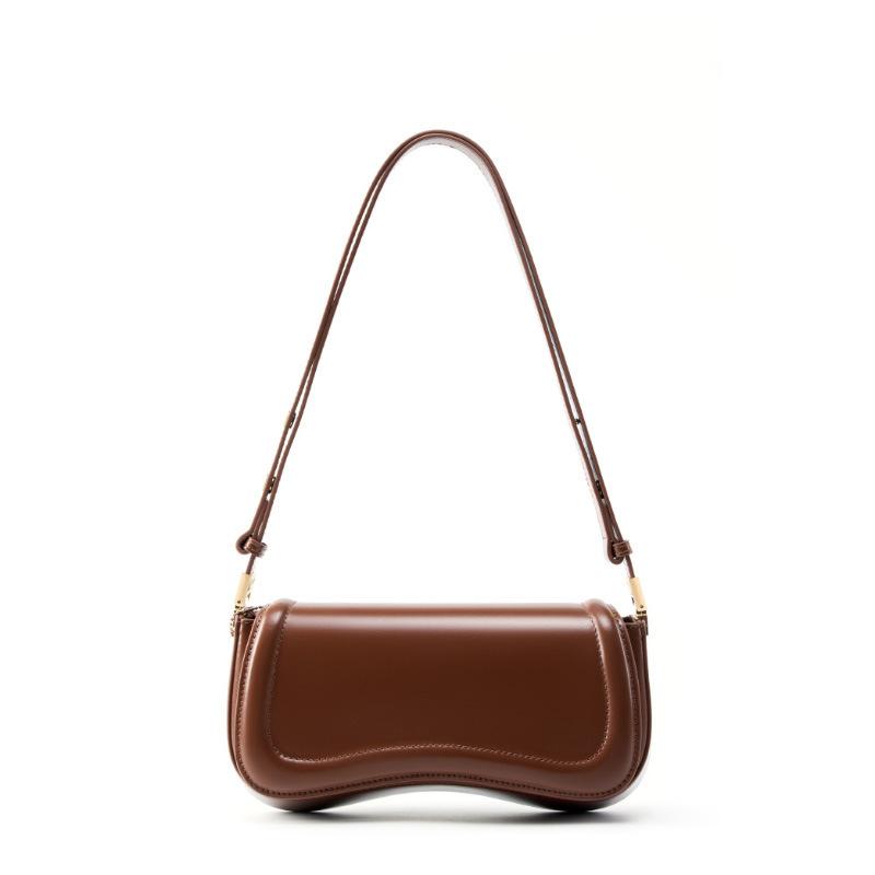 Genuine leather underarm bag, unique and simple, trendy street style women's bag, popular online, niche crossbody bag