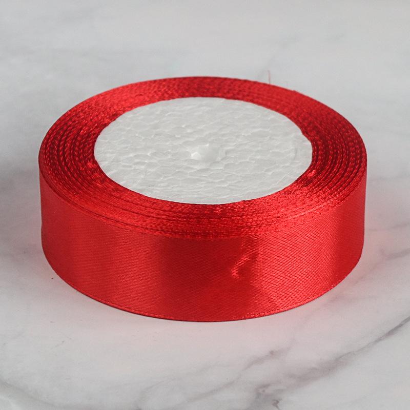 Elegantes Multifunktions-Rotes Band Verschlüsseltes Polyesterband Schleifenband Geschenkverpackung Dekoration Hochzeit Blume Kuchen Neujahr Bindeband Heimdekoration