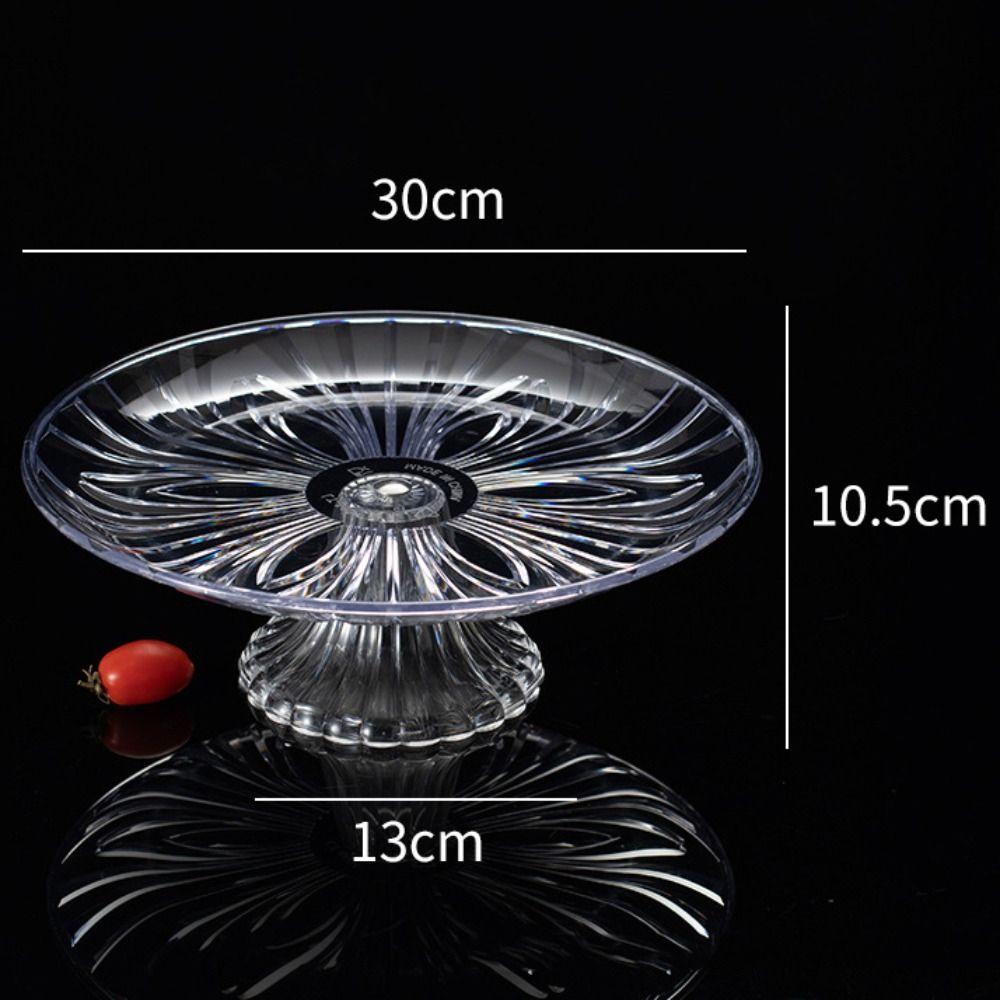 Yaratıcı Tabak Şeffaf Meyve Tabağı Ktv Plastik Çok Katmanlı Pasta Tabağı Yaratıcı Çift Meyve Tabağı