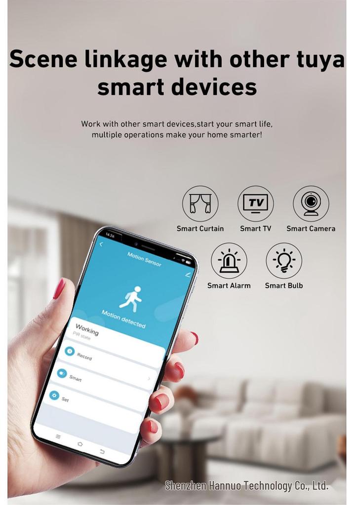 Graffiti Smart WiFi PIR Bewegungssensor mit Zigbee-Integration
