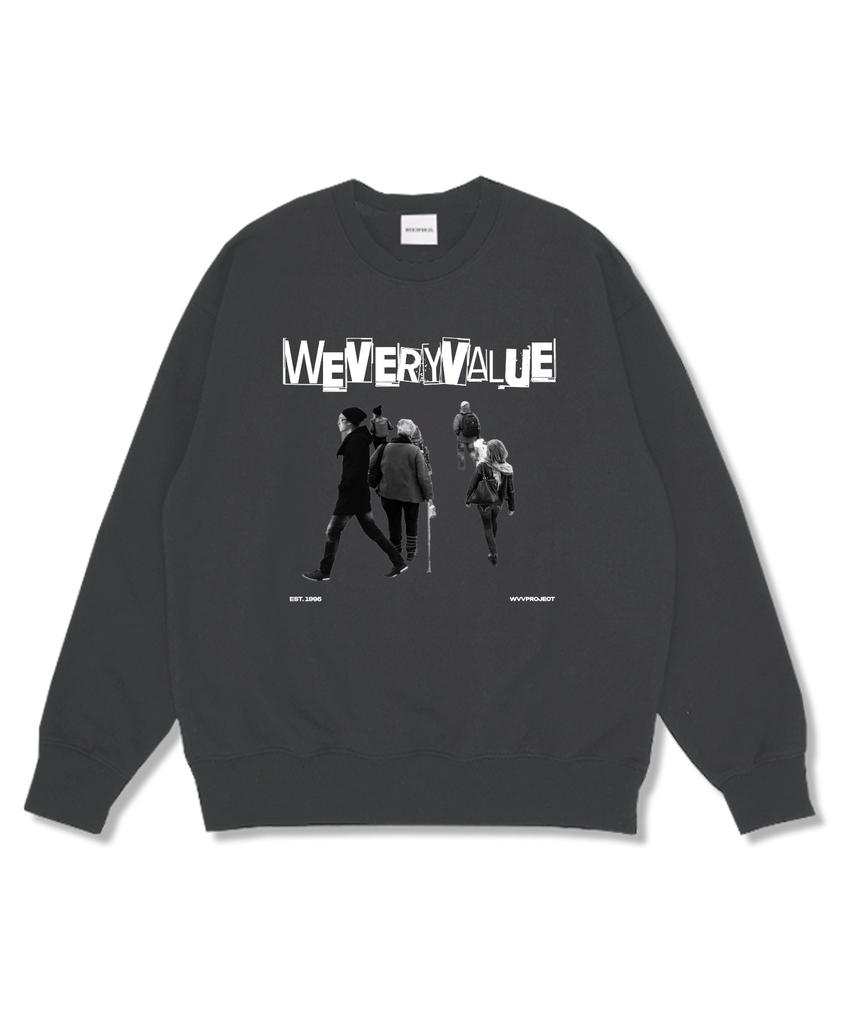 Wibelibellyu Busy Daily Oversized Premium Double-Sided Sweatshirt 4 Colors (Fleece Liner Option) (Type A)