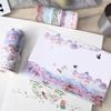10 rollen/set masking washi tape set vintage bloemen plant flamingo decoratieve sticker diy zelfklevend label voor scrapbooking planner