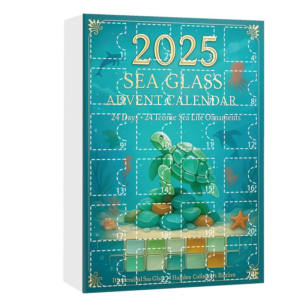 Christmas Advent Calendar Marine Life Acrylic Decorations For Holiday Party And Gift Giving