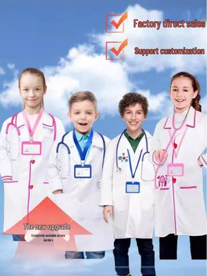 Çocuklar için Doktor Laboratuvar Önlüğü ve Kostümü