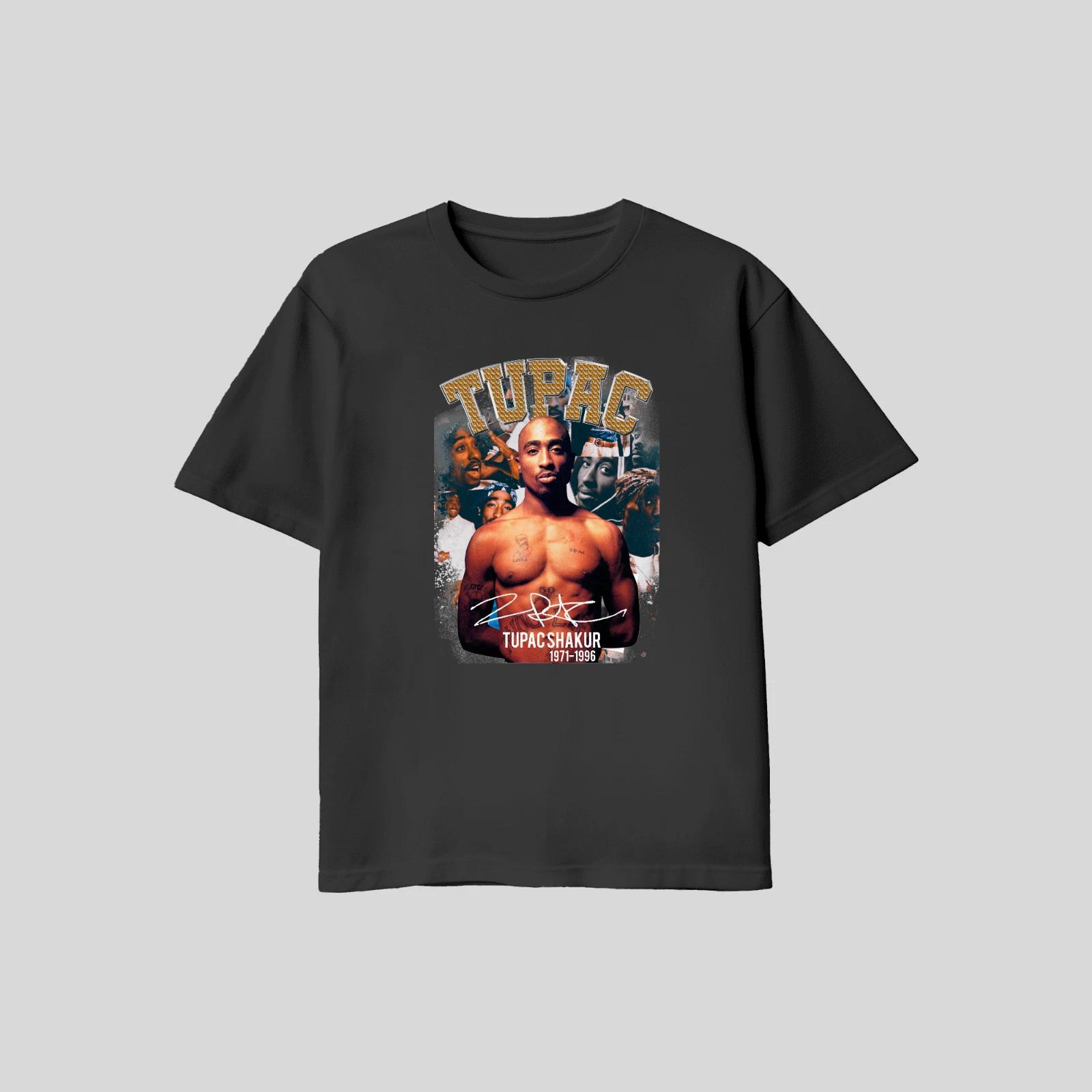 Unisex Adult Casual Graphic Tupac Shakur Rapper Tribute T Shirt Gil... S
