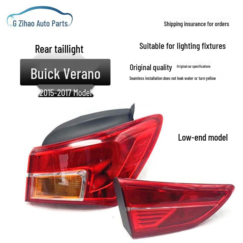 Compatible with 2015-2017 Verano: Rear Taillight Assembly, Taillight Cover, and Rear Headlight.