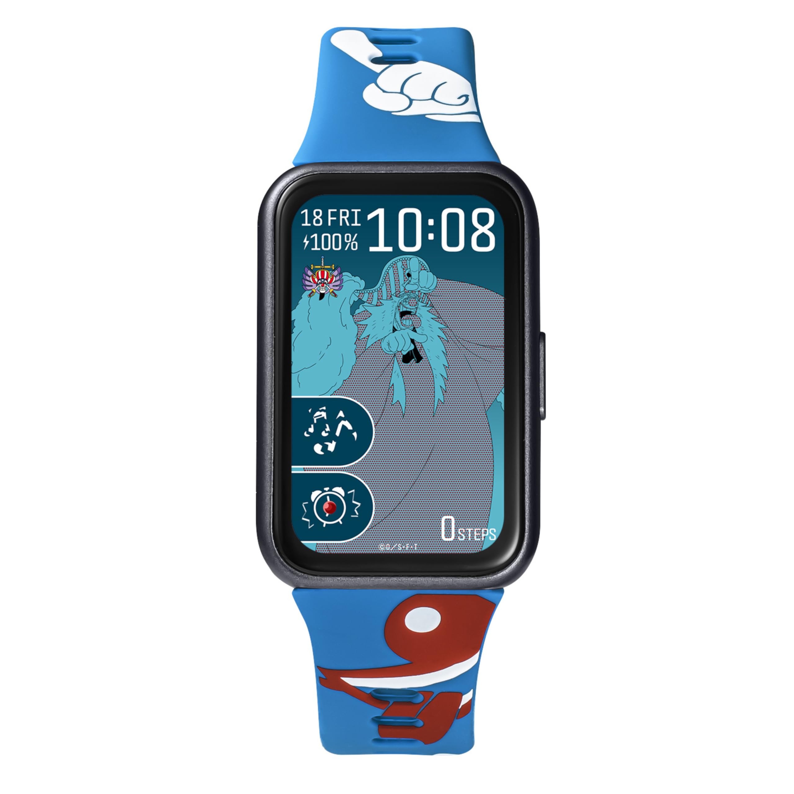 [GARRACK] One Piece Collaboration Watch Buggy Model Quartz 5 ATM AMOLED Blue HUC-OP-BD11-B Unisex [Authentic]