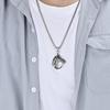 Retro Horsehead Titanium Steel Necklace Stainless Steel Horse Racing Mens Pendant Jewelry