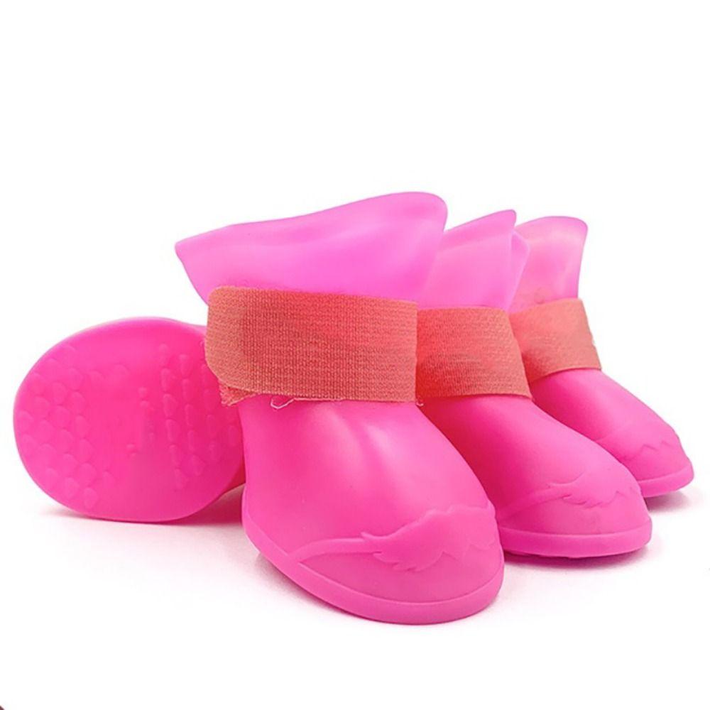 Cat Puppy For Small Medium Large Dogs Waterproof Rubber Boot Pet Shoe Dog Rain Shoe Pet Supplies