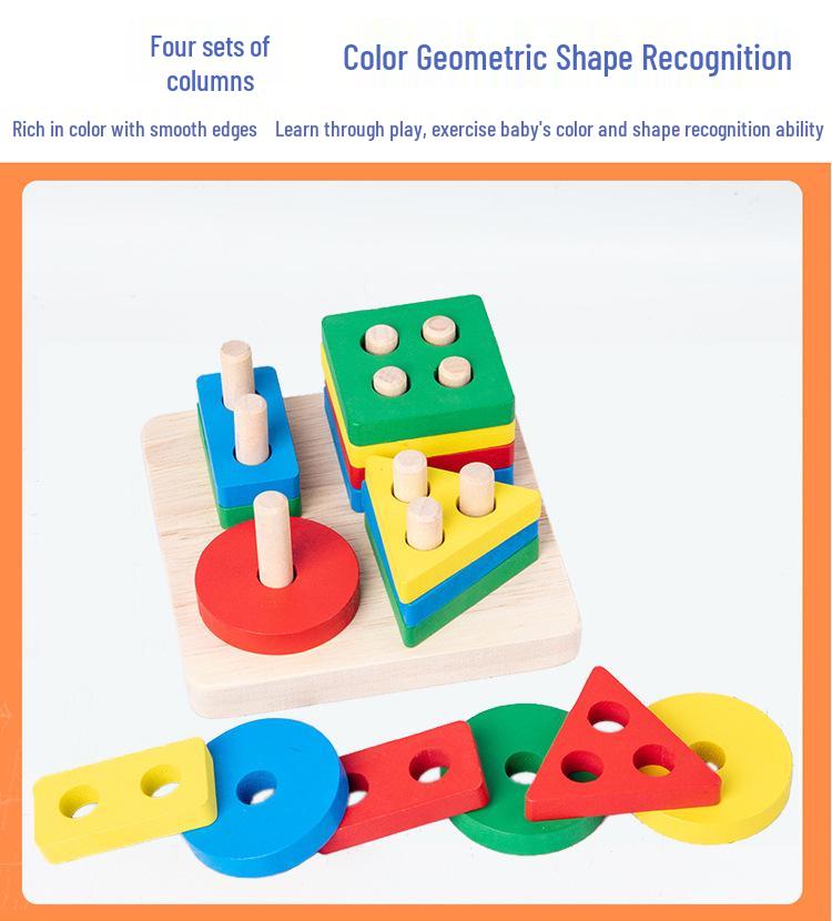 Jouets d'Éducation Précoce Montessori pour les Âges 0-3: Labyrinthe de perles, Enfilage de perles, Blocs à empiler, Pegboard, Ver à tordre, et Piano musical éducatif