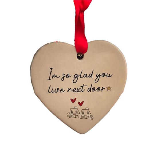 Láska srdce Tag Ornament pro vánoční akrylové řemeslné dekorace strom auto zpětné zrcátko sváteční party