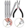 Dual End Hand Drill Jewelry Making Set for Wire Twisting and Metalworking with Carbon Steel Bits