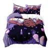 Duvet Cover Set Full for Girls, African American Black Girl Magic Purple Bedding Comforter Cover Set for Kids Bedroom Birthday Gift for Blac