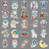 50 Astronaut Graffiti Stickers Personalized Cartoon Cute Creative Decorative Mobile Phone Water Cup Trunk Stickers