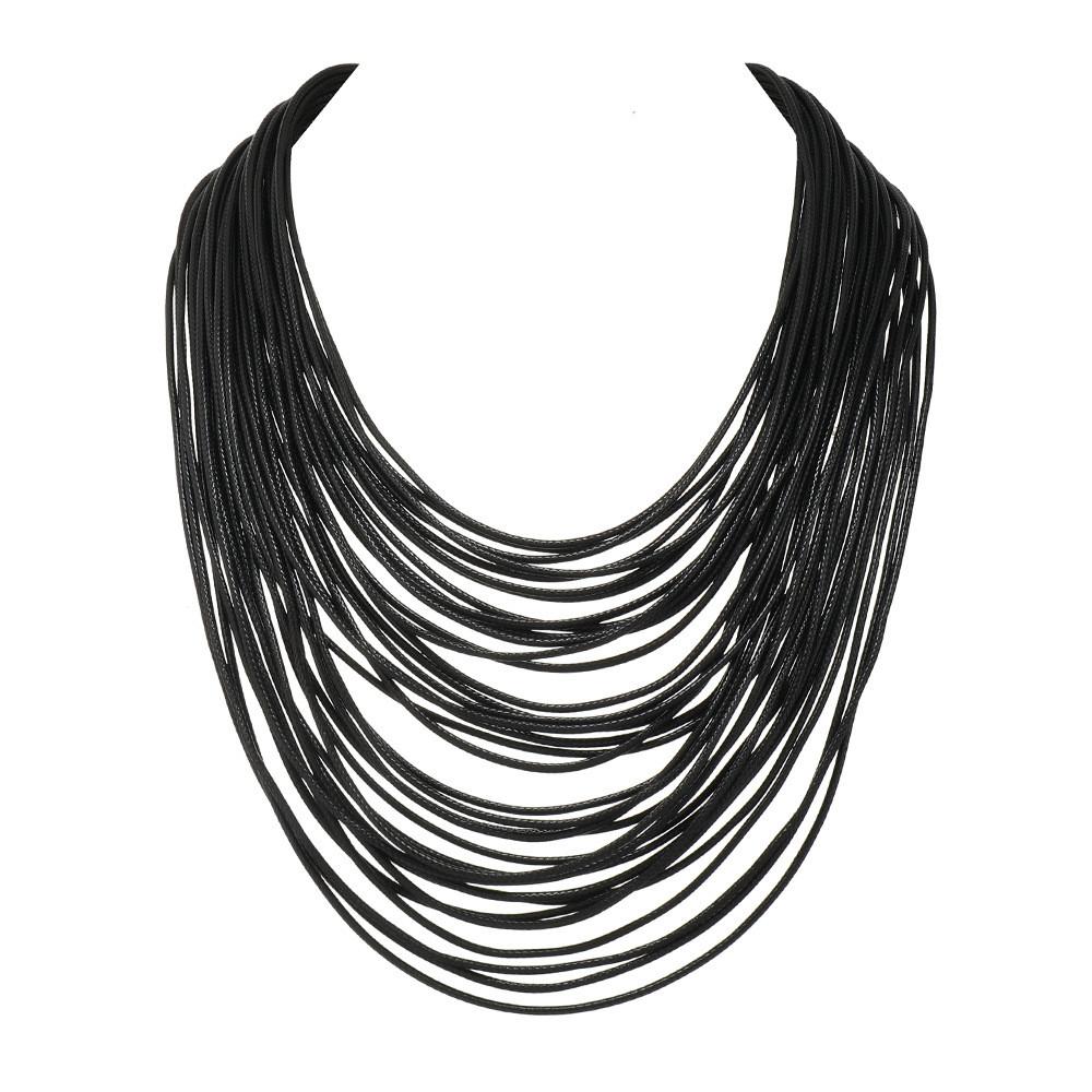 

Inspired Boho Multi Layer Leather Rope Necklace For Street Vintage Style Outfits