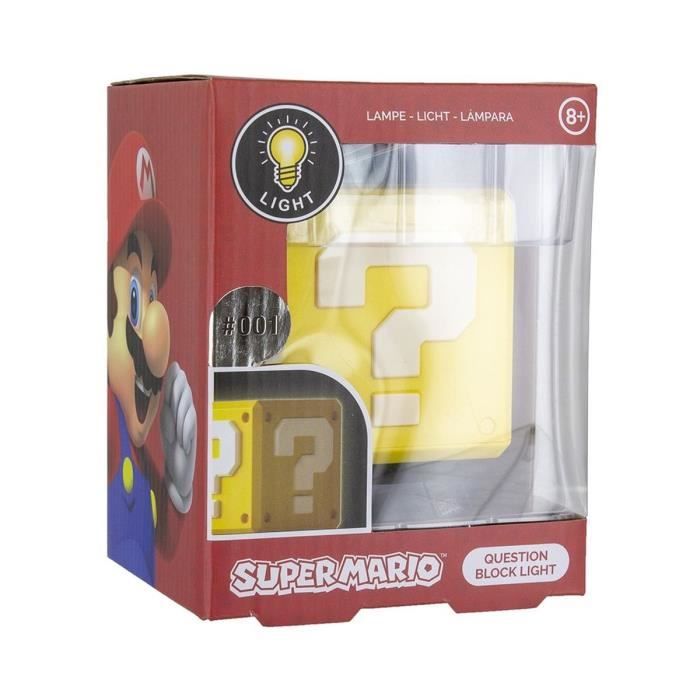 Super Mario Bros Night Light Lamp : Question Block - PALADONE