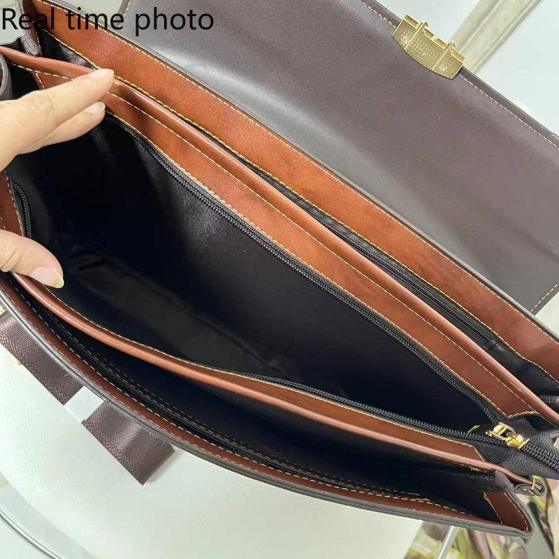 Men's Business Handbag Password Lock Briefcase Rero Portfolio Attache Case Large Capacity Office Computer Bag