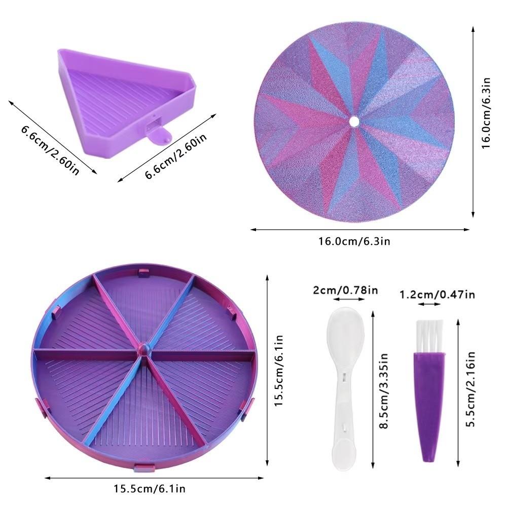 DIY Craft Diamond Painting Tray Kits Multi-Color Embroidery Large Diamond Painting Tray With Lid Rotating Stackable
